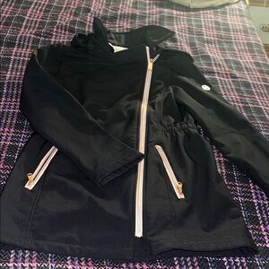 Michael Kors Black Jacket with Gold Zippers Size M